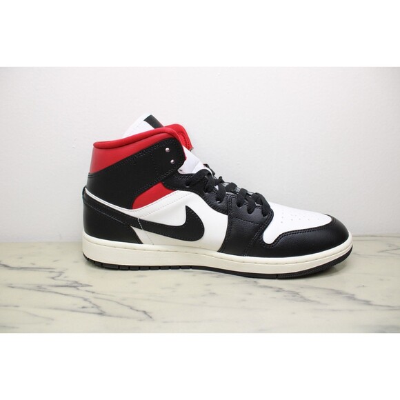 Nike Air Jordan 1 Mid Women's Sneakers-Black/Gym Red (US 12 Women’s) NEW IN BOX - Picture 5 of 13